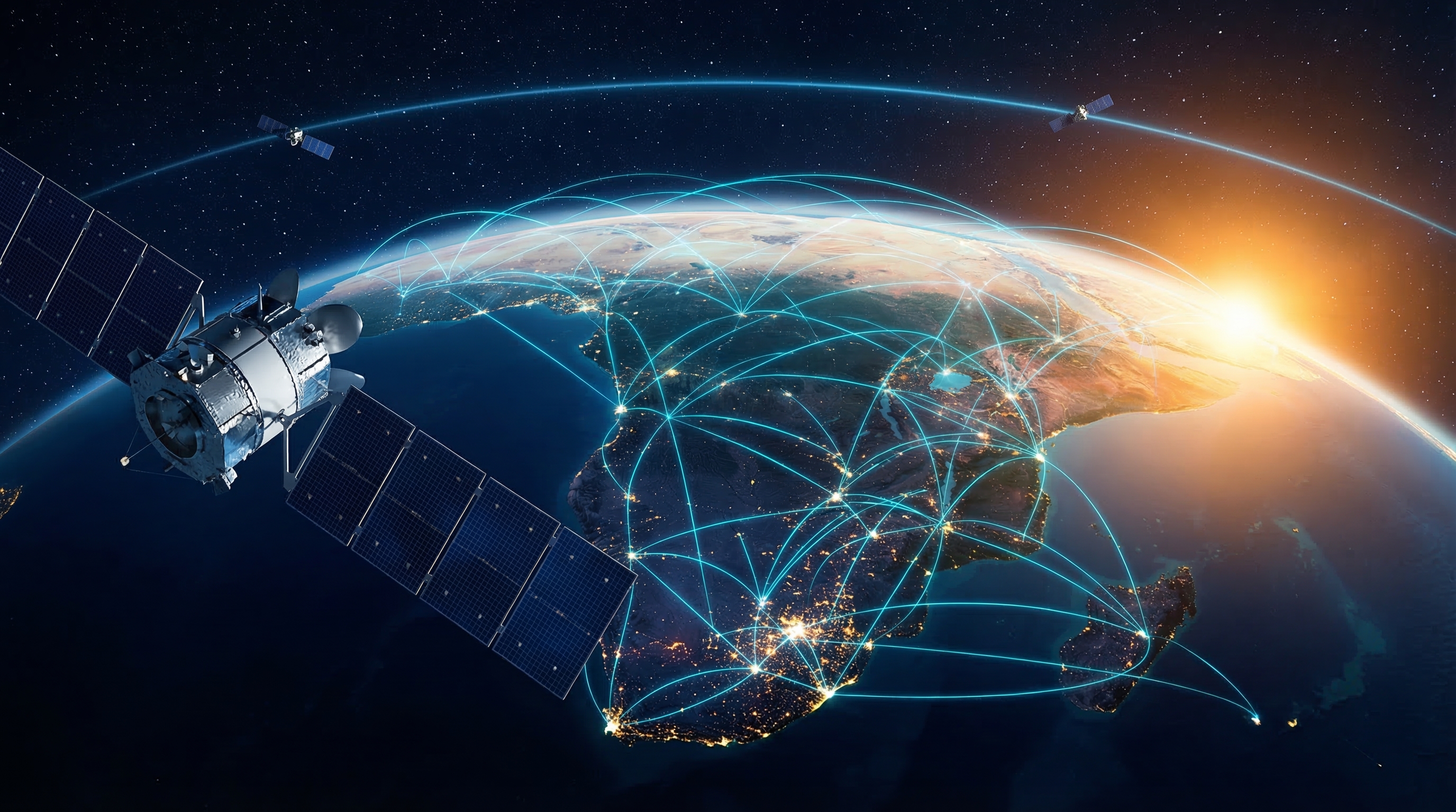 Astronaute sur la surface lunaire regardant la Terre - ASPEX 2026 Africa Space Expo